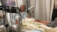 Annamaria in the hospital